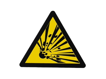 Explosion Symbol sign