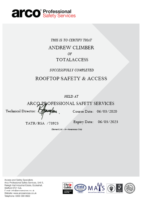 certificate example