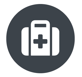 Medical Bag In Circle